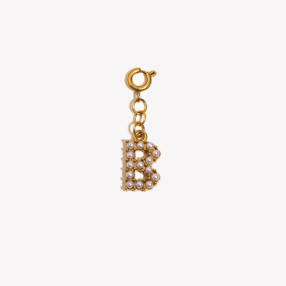 Versatile Spring Clasp Pendant English Letters Women JXC9510