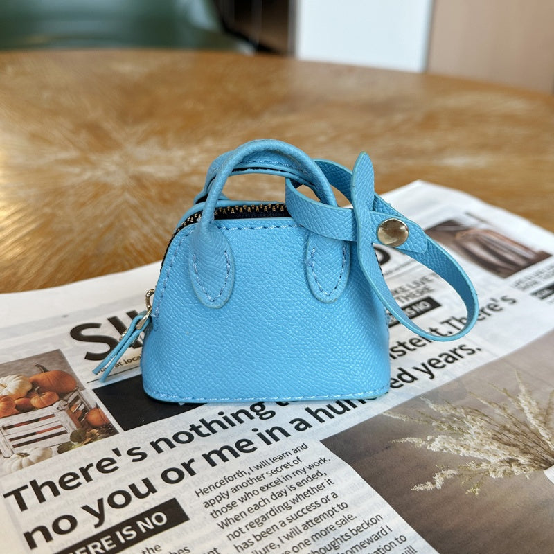 Mini Tote Bag Keychain | Solid Color Pouch | Ins Style