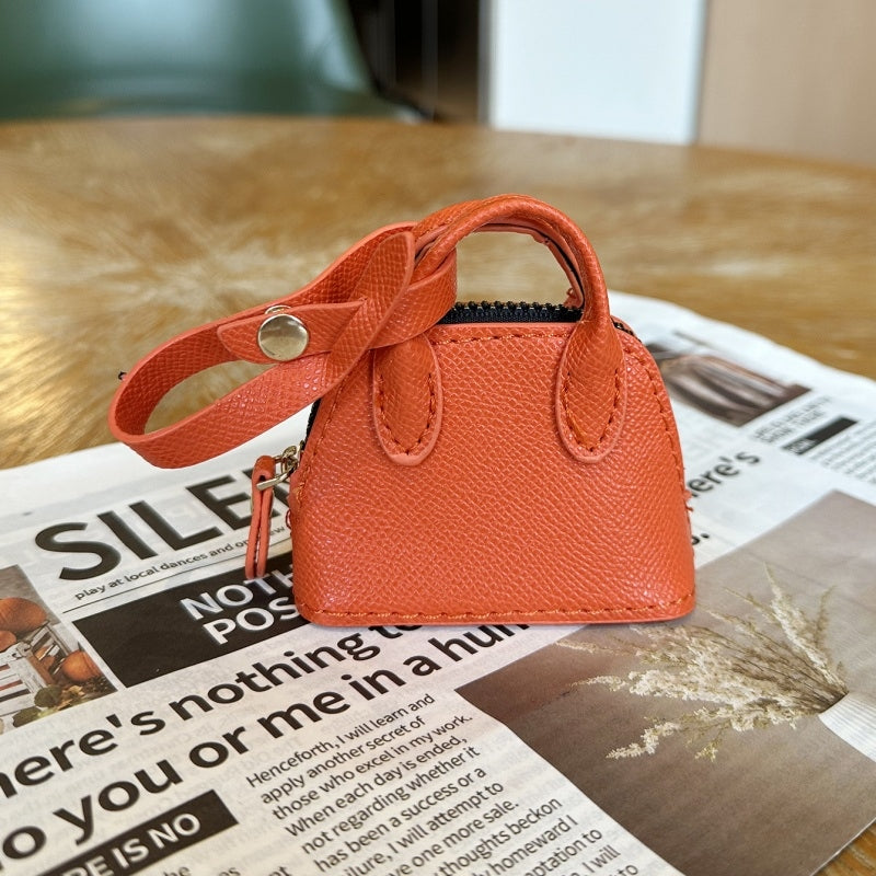 Mini Tote Bag Keychain | Solid Color Pouch | Ins Style