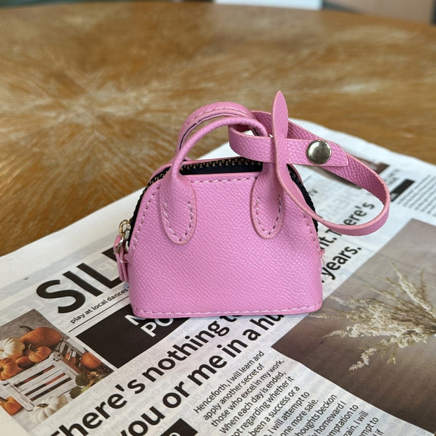 Mini Tote Bag Keychain | Solid Color Pouch | Ins Style