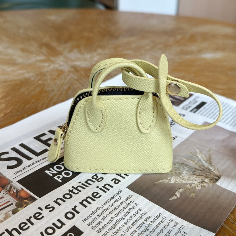 Mini Tote Bag Keychain | Solid Color Pouch | Ins Style