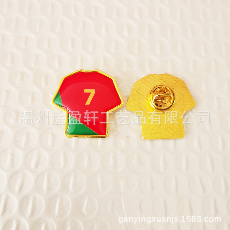 Ronaldo Messi Pin | Football Legend Badge | Fan Gift
