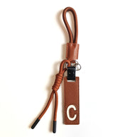 Whale Keychain | Leather Letter Charm | Cute Bag Pendant