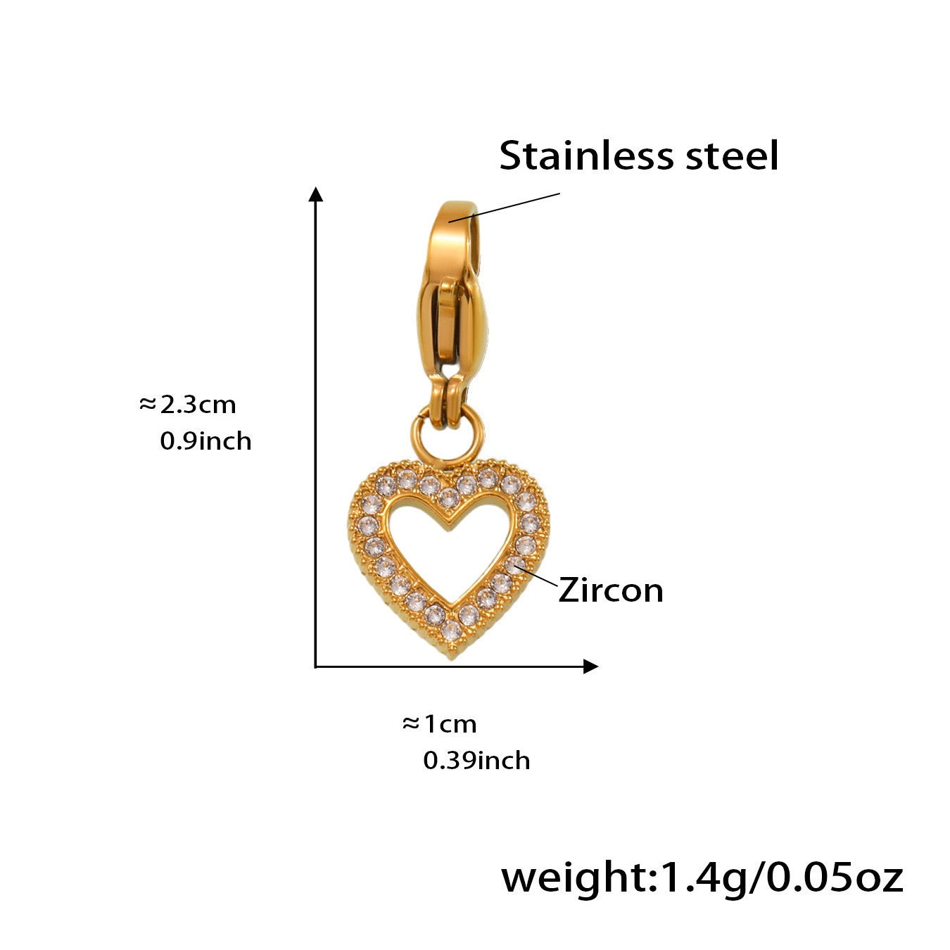 DIY Jewelry Multi Pendant Steel Necklace Bracelet Accessory