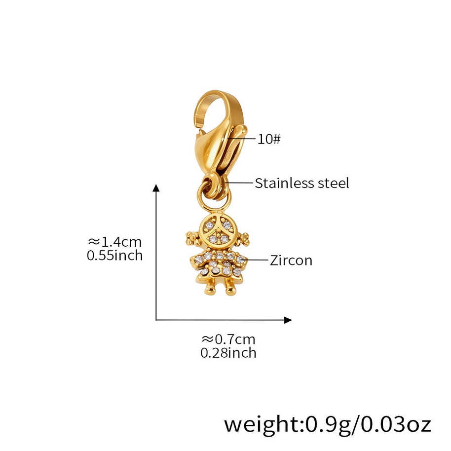 DIY Jewelry Multi Pendant Steel Necklace Bracelet Accessory