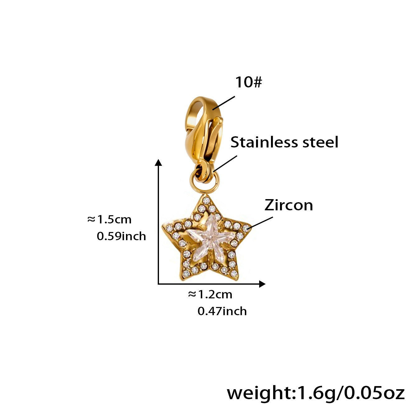 DIY Jewelry Multi Pendant Steel Necklace Bracelet Accessory
