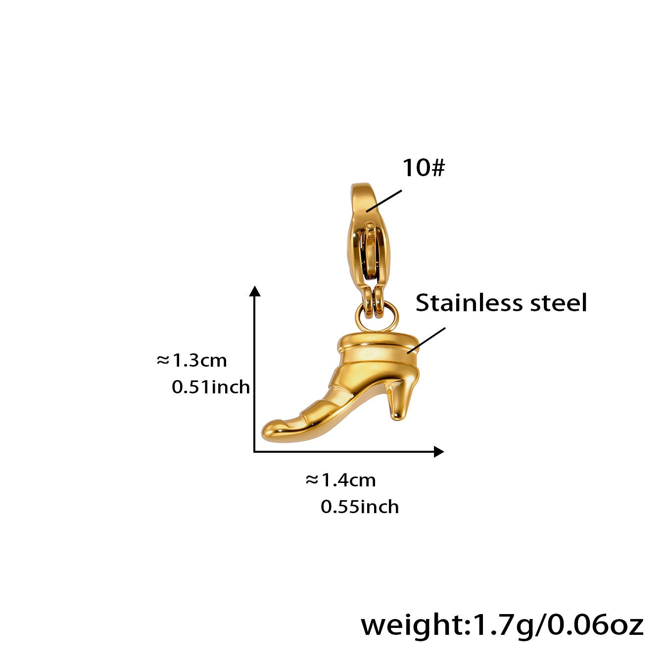 DIY Jewelry Multi Pendant Steel Necklace Bracelet Accessory