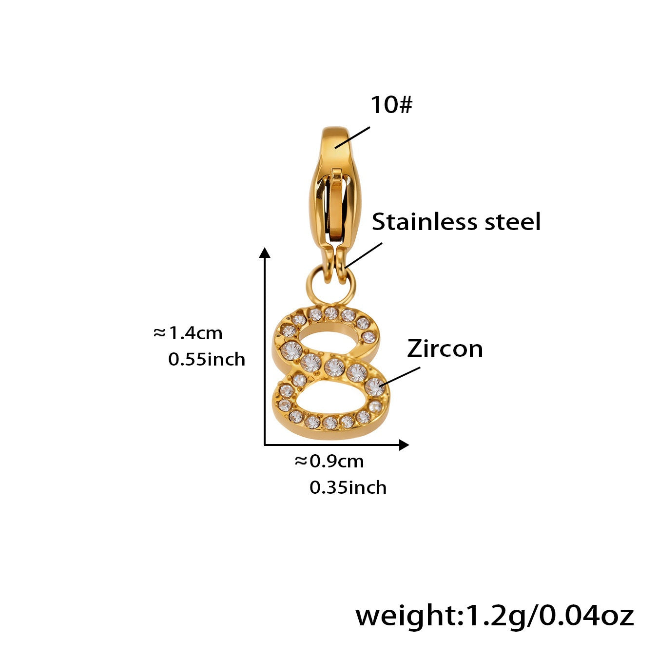 DIY Jewelry Multi Pendant Steel Necklace Bracelet Accessory