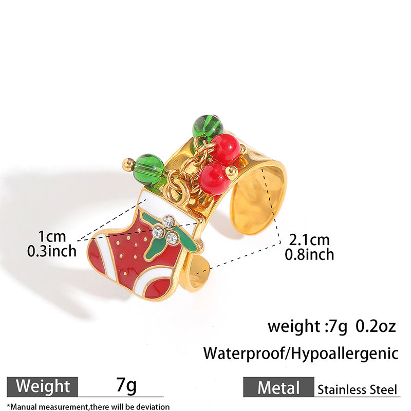 11 Style Christmas Ring JXQ09962-JXQ09972