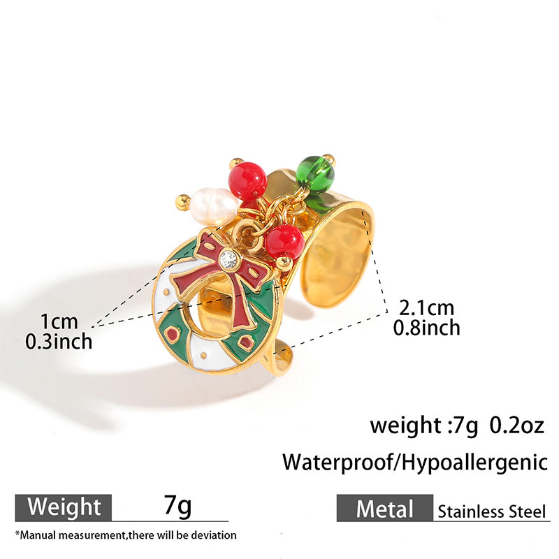 11 Style Christmas Ring JXQ09962-JXQ09972