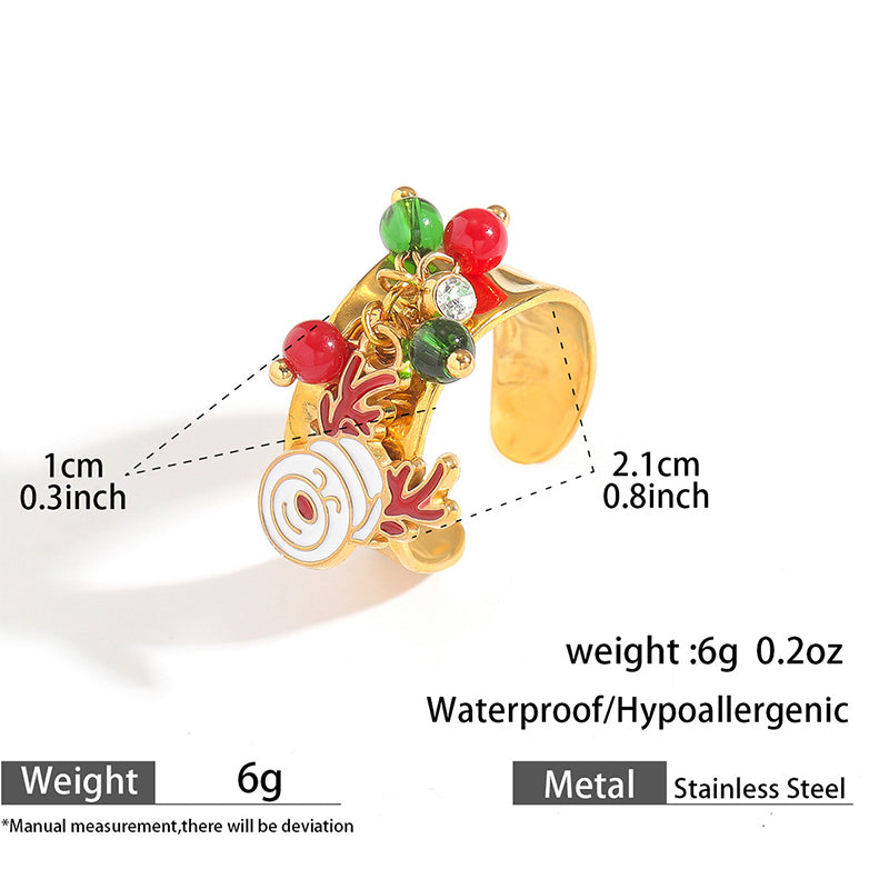 11 Style Christmas Ring JXQ09962-JXQ09972