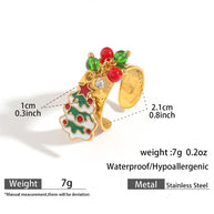 11 Style Christmas Ring JXQ09962-JXQ09972