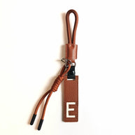 Whale Keychain | Leather Letter Charm | Cute Bag Pendant