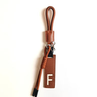 Whale Keychain | Leather Letter Charm | Cute Bag Pendant