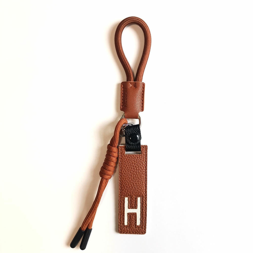 Whale Keychain | Leather Letter Charm | Cute Bag Pendant