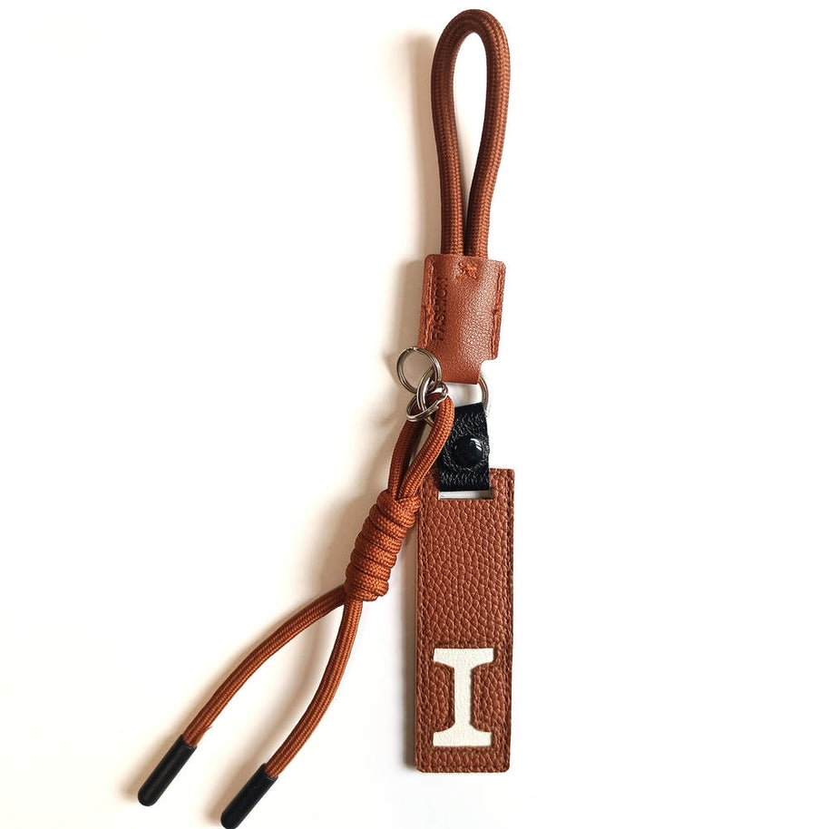 Whale Keychain | Leather Letter Charm | Cute Bag Pendant