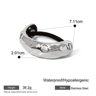 Stainless Steel Hair Tie Ponytail Band JXH2403001