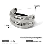 Stainless Steel Hair Tie Ponytail Band JXH2403001