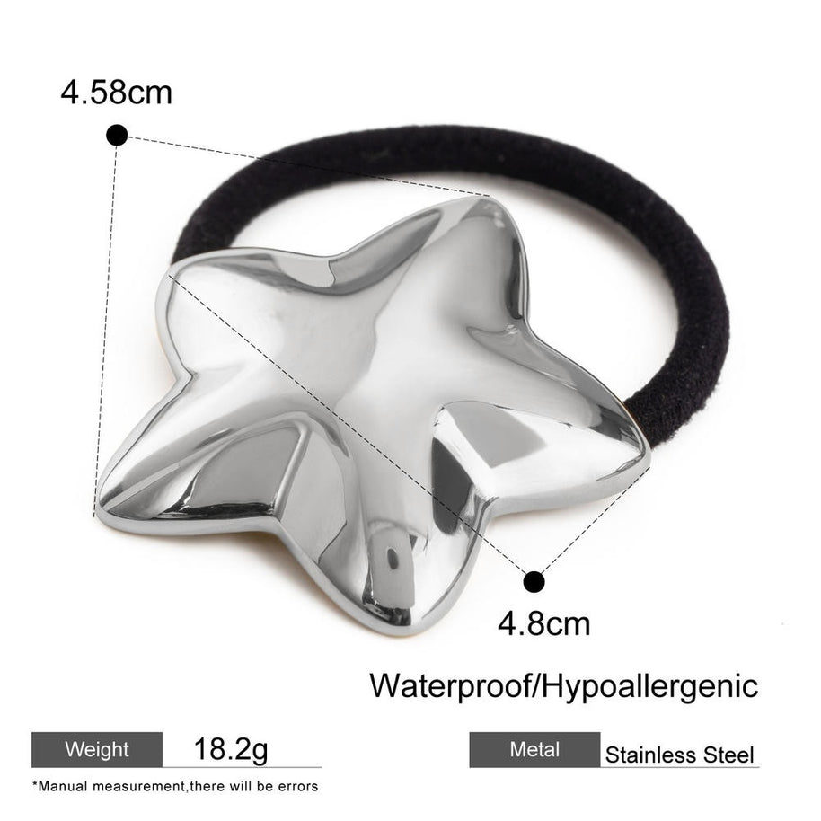 High End Star Hair Tie Metal Hair Accessory JXH2406002