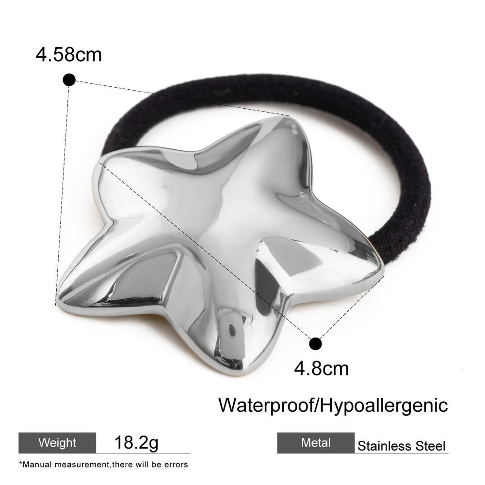 High End Star Hair Tie Metal Hair Accessory JXH2406002