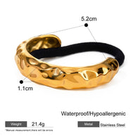 Metal Hair Tie Ponytail Holder Elastic JXH2406012