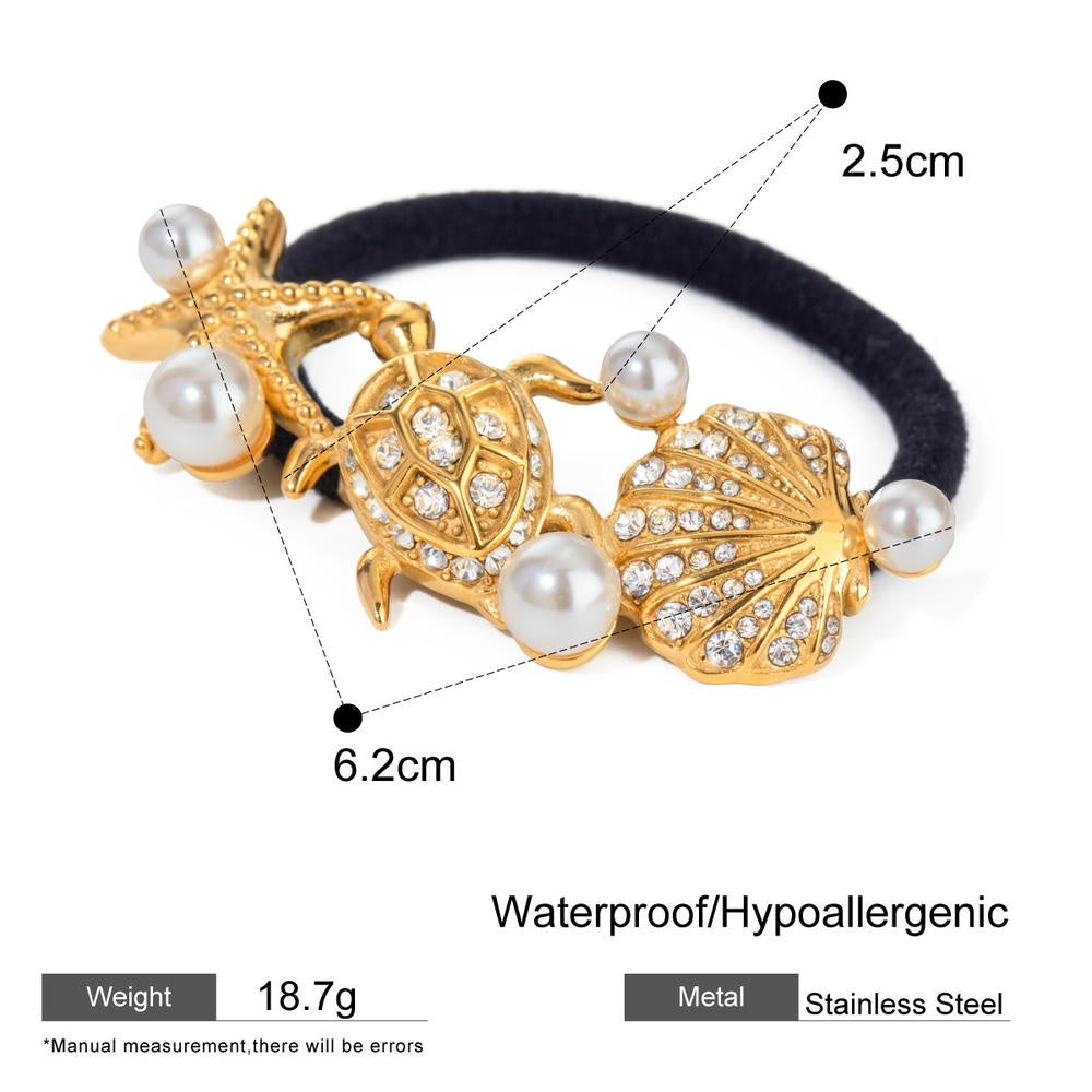 Star Hair Tie Stainless Steel Ponytail Holder JX Hot003