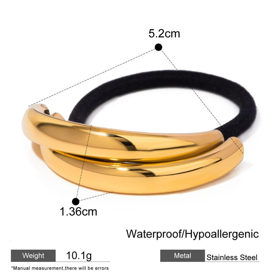 Titanium Steel Hair Tie Ponytail Band JXHW2407014