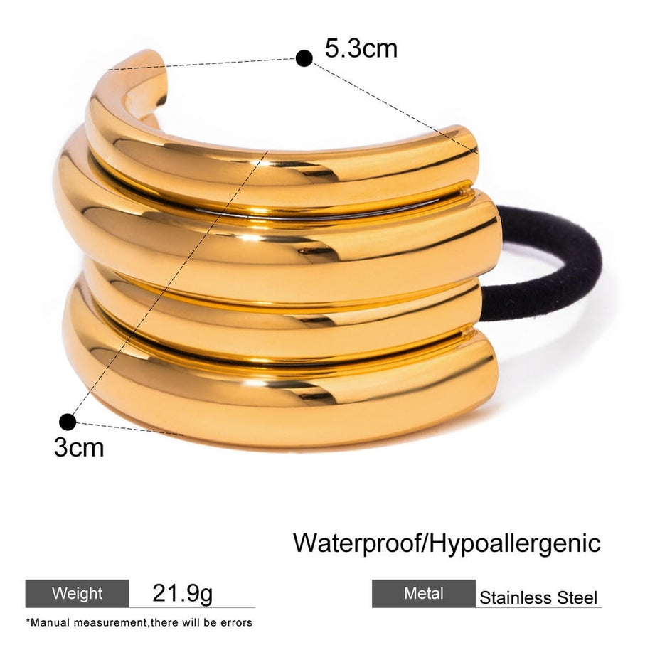 Stainless Steel Hair Band Ponytail Holder JXHW2407018