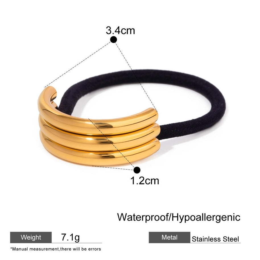 Metal Hair Rope High End Ponytail Holder JXHW2407020