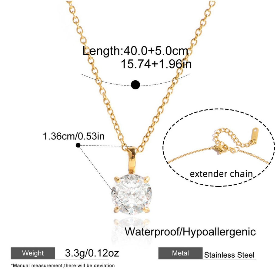 Gold Plated Pendant | Fade Resistant Chain | Women's Jewelry