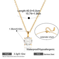 Gold Plated Pendant | Fade Resistant Chain | Women's Jewelry