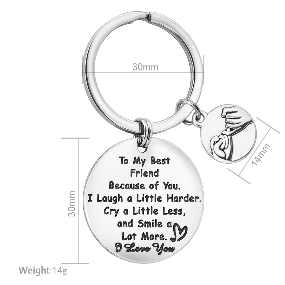 Puzzle Keychain | Stainle Steel Crystal | DIY Gift