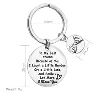 Puzzle Keychain | Stainle Steel Crystal | DIY Gift