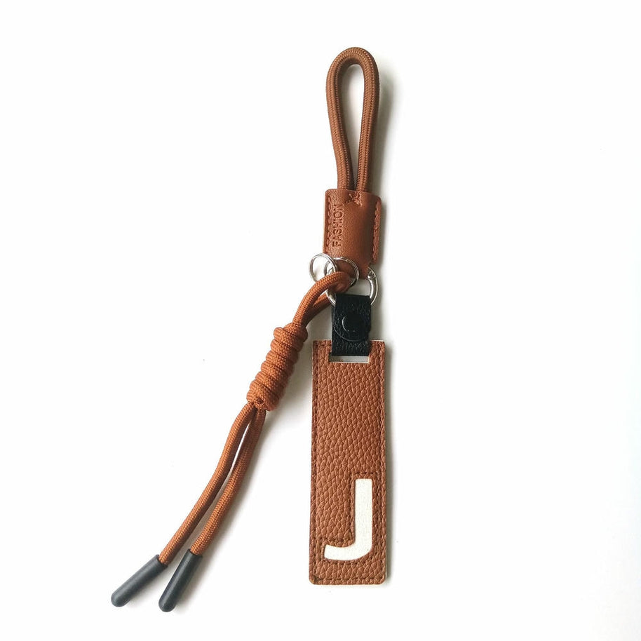 Whale Keychain | Leather Letter Charm | Cute Bag Pendant