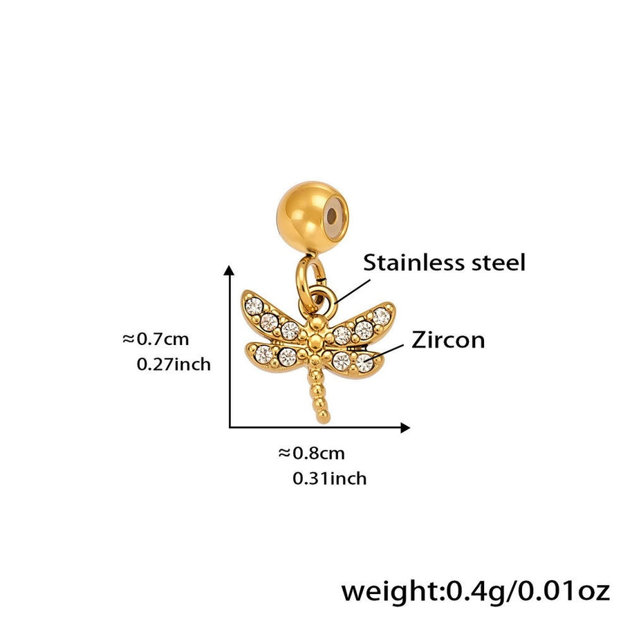 DIY Luxury Multi Charm Heart Tree Four Leaf Clover Pendant