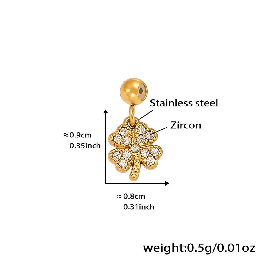 DIY Luxury Multi Charm Heart Tree Four Leaf Clover Pendant
