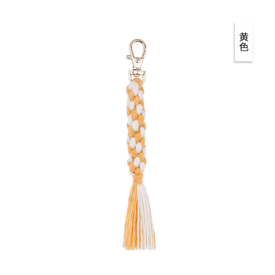 Cotton Boho Tassel Keychain Charm National Style Fashion Gift