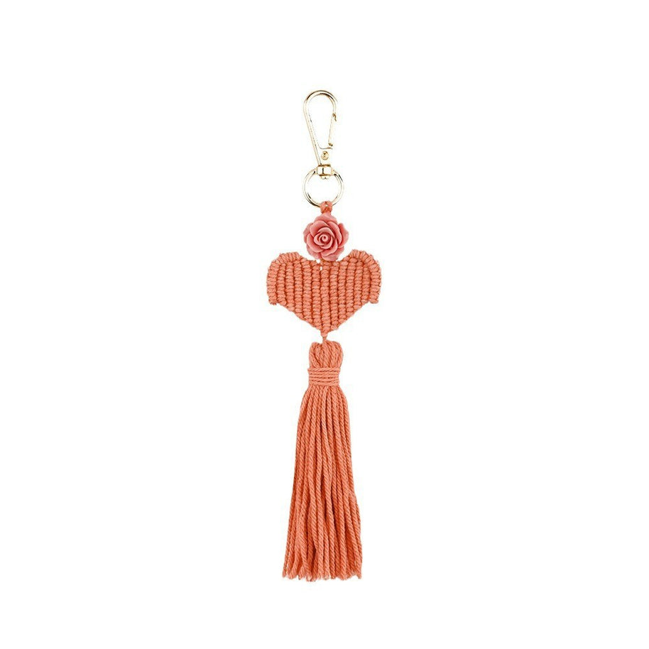 Cotton Boho Tassel Keychain Charm National Style Fashion Gift