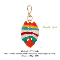 Cotton Boho Tassel Keychain Charm National Style Fashion Gift