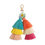 Cotton Boho Tassel Keychain Charm National Style Fashion Gift