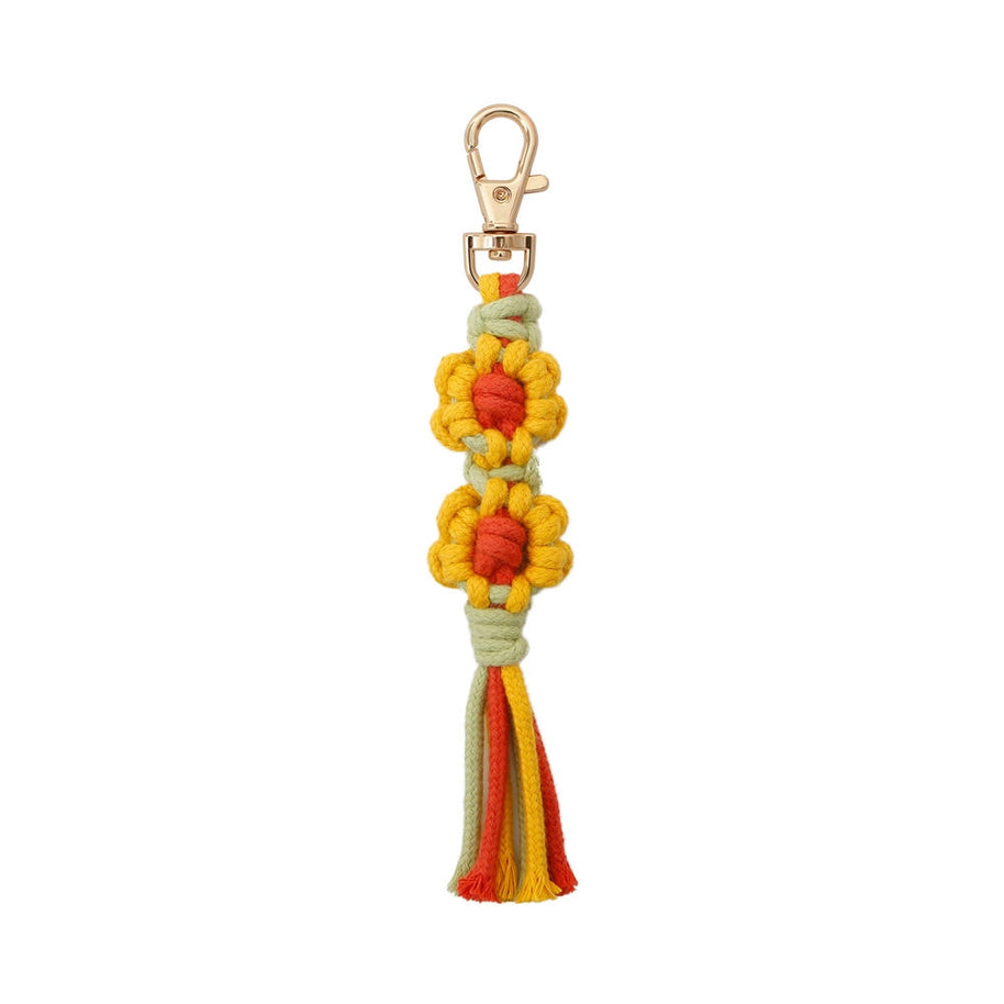 Cotton Boho Tassel Keychain Charm National Style Fashion Gift