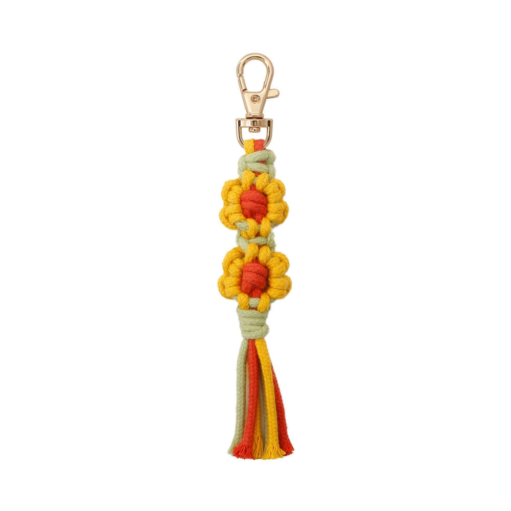 Cotton Boho Tassel Keychain Charm National Style Fashion Gift