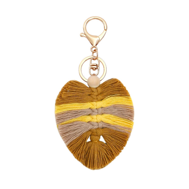 Cotton Boho Tassel Keychain Charm National Style Fashion Gift
