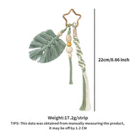 Cotton Spring Tassel Keychain Handmade Woven Fashion Gift