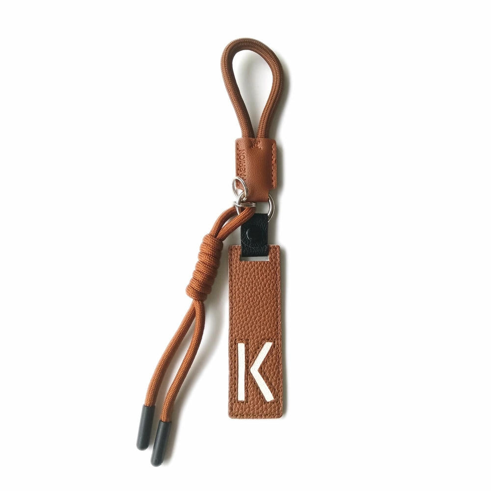 Whale Keychain | Leather Letter Charm | Cute Bag Pendant