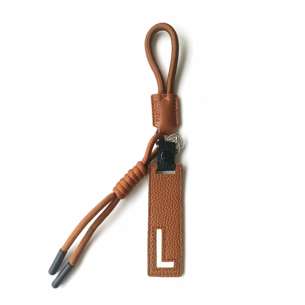 Whale Keychain | Leather Letter Charm | Cute Bag Pendant