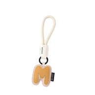 Letter Keychain | Leather Alphabet Charm | Dopamine Style