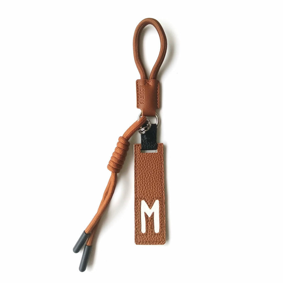 Whale Keychain | Leather Letter Charm | Cute Bag Pendant