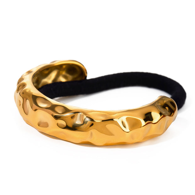 Metal Hair Tie Ponytail Holder Elastic JXH2406012
