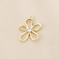 Gold Plated Bow Pendant | 18K Gold Jewelry Finding